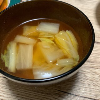 大根と白菜の味噌汁